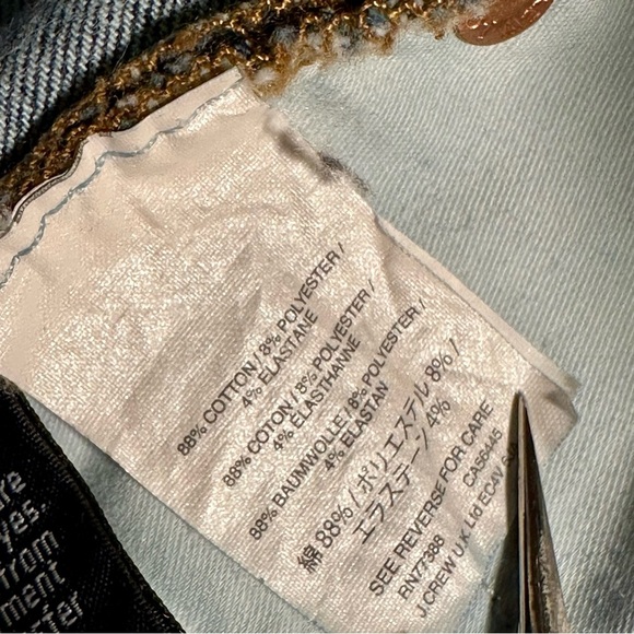 J. Crew ‘9” High-Rise Toothpick Skinny Jeans’ in “Classic Rinse” Wash Size 30 - Picture 7 of 14